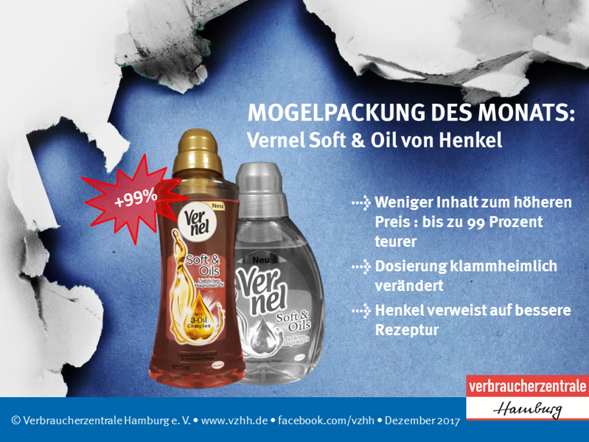 Mogelpackung: MdM Vernel Soft & Oils von Henkel