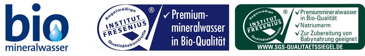 Bio-Mineralwasser: Verschiedene Siegel für Mineralwasser in Bio-Qualität