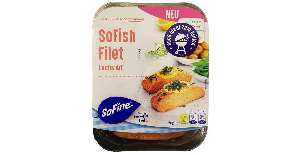 Fisch-Alternativen: SoFish Filet Lachs Art, SoFine Foods B.V.