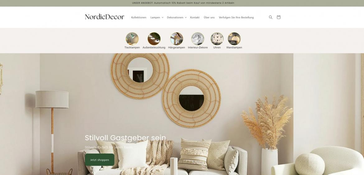 China-Shop: nordicdecor.de (2025)
