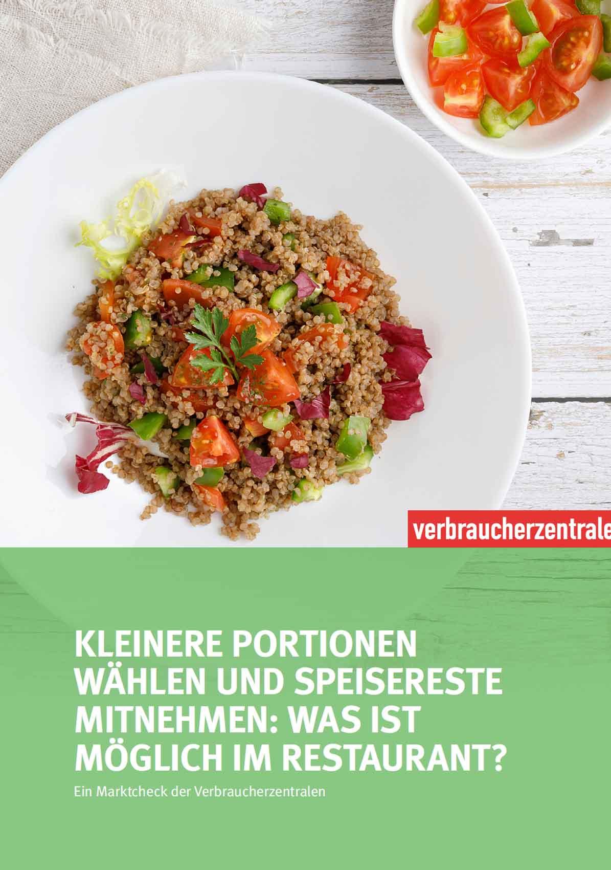 Bericht zum Marktcheck Lebensmittelverschwendung in der Gastronomie der Verbraucherzentralen (2022/2023)