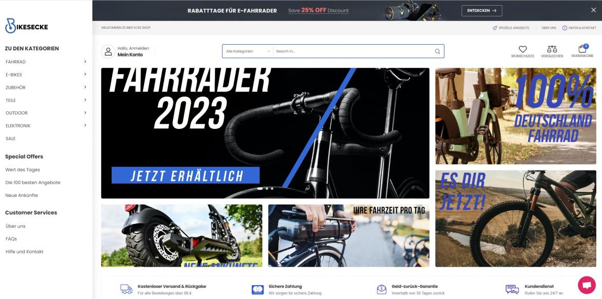 Fake-Shop: bikesecke.de (2023)