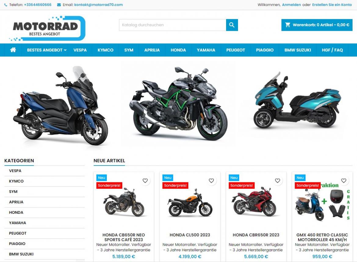 Fake-Shop: motorrad70.com (2023)
