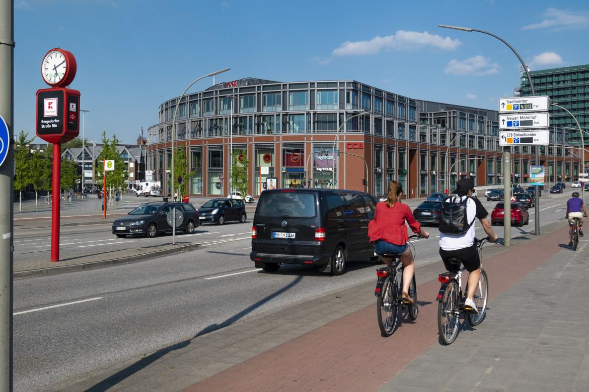 Blick auf das ccb in Hamburg-Bergedorf 