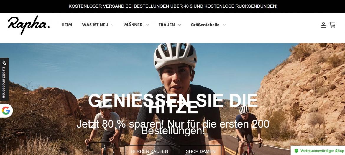 Fake-Shop: rapha-cycling.shop (2024)