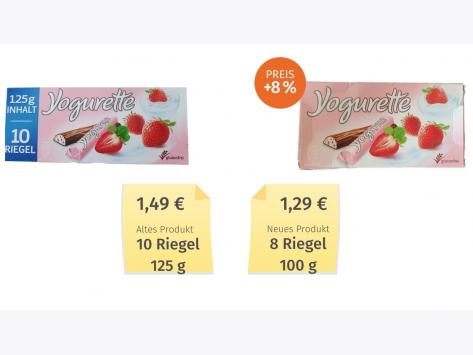 Ferrero Yogurette (2020) Alt-Neu-Vergleich 