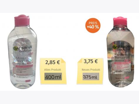 Mogelpackung: Garnier Mizellen Reinigungswasser (2021) Alt-Neu-Vergleich