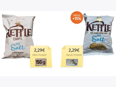 Kettle Chips Sea Salt (2023) Alt-Neu-Vergleich